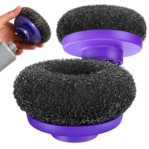 Synoshi PRO Electric Spin Scrubber Steel Brush Set for Cleaning (2 Units) - size: Synoshi PRO Steel Brush