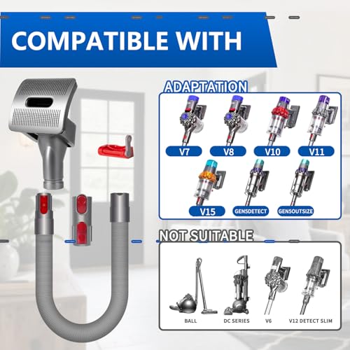 Pet Grooming Kit Compatible with Dyson V7 V8 V10 V11 V15 Vacuum Cleaner - color: Pet Grooming Kit Suitable for Small Breed Dogs or Cat