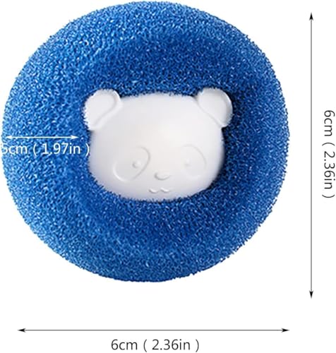 3Pcs Mix Colors Reusable Hair Remover for Washing Machine and Dryer - Laundry Ball Catcher for Clothing, Dog, Cat, Pet Lint Removal