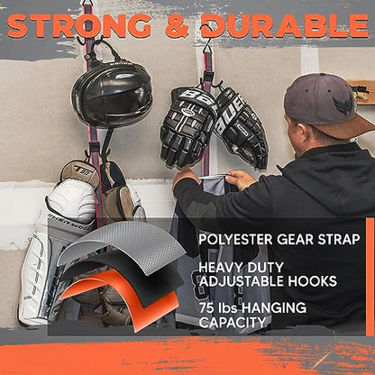 UTTY Multipurpose Portable Hanging Rack - Vertical Hockey Gear Drying Rack