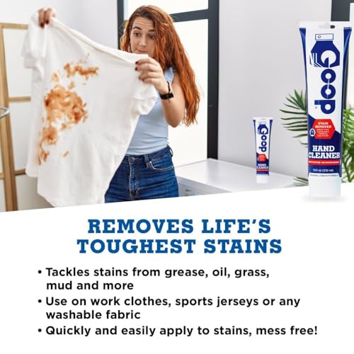 GOOP Original Multi-Purpose Waterless Hand Cleaner & Stain Remover - 10.5 oz Tube - size: 10.5 Ounce (Pack of 1)