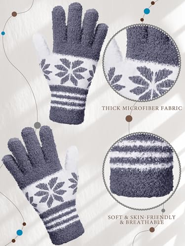 Patelai 3 Pairs Microfiber Dusting Gloves for Plants Leaf, Large - color: Gray, Dark Blue, Khaki, White, size: Large