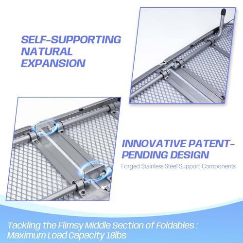 Tabletop Ironing Board with Iron Rest, Metal Mesh Panel - color: Gray