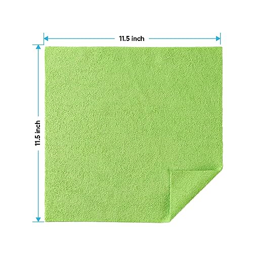 HOMEXCEL Microfiber Cleaning Cloth 100 PK, Towels for Cars, Cleaning Rags - color: Multicolor