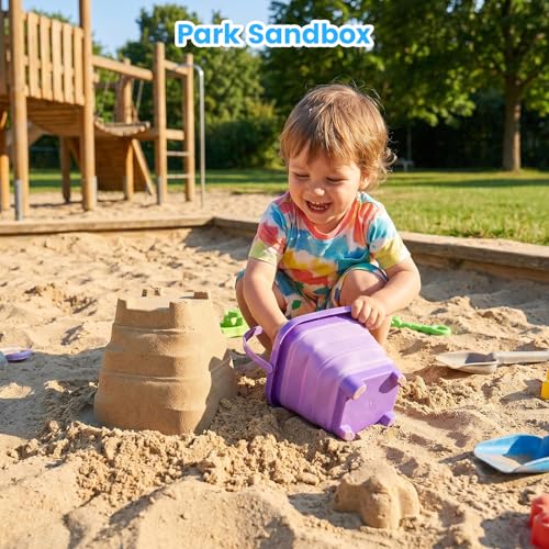 SHINDEL 3 Set Collapsible Beach Buckets, Multicolor - color: Mix 2