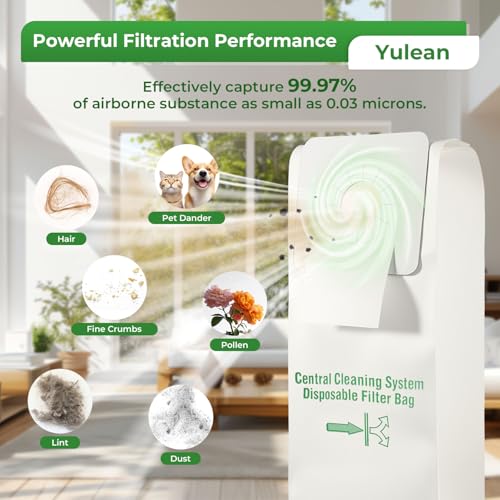 3 Pack 391 Central Vacuum Bags Compatible with Nutone Cental 391, 3918, 44186, CV350, CV351, CV352, CV353, CV400, CV450, CV553, CV653, CV750 Models
