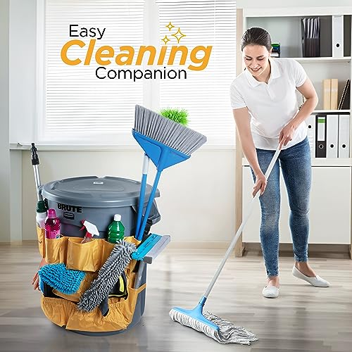 Trash Can Caddy Bag | Fits 32-55 Gallon Bin | Cleaning Janitorial Organizer