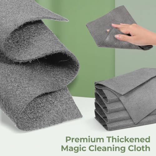 5Pcs Thickened Magic Cleaning Cloth, Reusable Microfiber Cloth for Glass