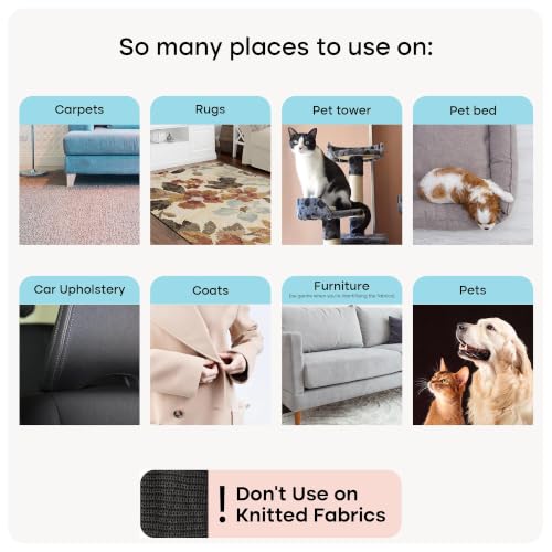 Uproot Cleaner Pro Pet Hair Remover & Mini - Pet Hair Removal Tool Multi Fabric Edge & Carpet Scraper - Cat for Couch, Cat Towers, Car Detailing The Furry-Situation Survival Kit
