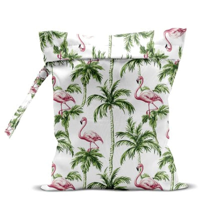 Wet Bag for Swimsuit, Beach Travel Essentials Wet Dry Bag, for Sunscreen Toiletry Dirty Clothes Yoga Gym Diaper, Friends Summer Beach Vacation Gifts. Beach with palm trees - color: Beach With Palm Trees