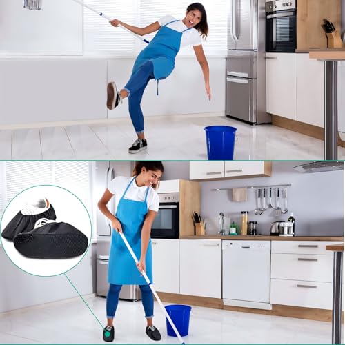 Frienda 8 Pairs Reusable Shoe Covers Waterproof Non Slip Floor,Large - size: Large