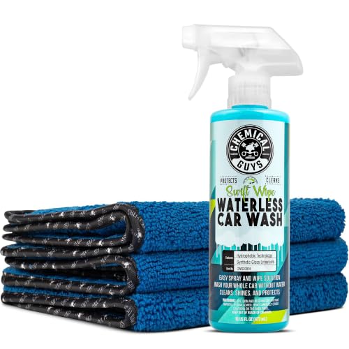 Chemical Guys, Swift Wipe Waterless Car Wash Spray with Towels, 16 oz - size: 16 Fl Oz (Pack of 1)