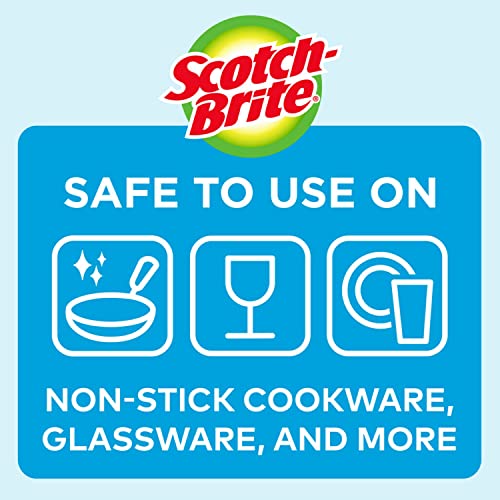 Scotch-Brite Dobie Sponge Cloths | Scrub & Wipe | Non-Scratch | Absorbent | 2 Pack - size: 1 Count (Pack of 2)