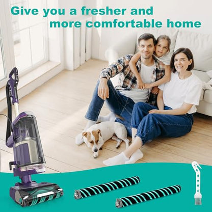 AZ4000 AZ4002 AZ3901 Soft Brush Roller Replacement Parts Compatible with Shark POWERDETECT Upright Vacuum Cleaner, 2 Brushroll, 1 Cleaning Brush, 468FP4000 - size: 2 Brush Rollers + 1 Cleaning Brush