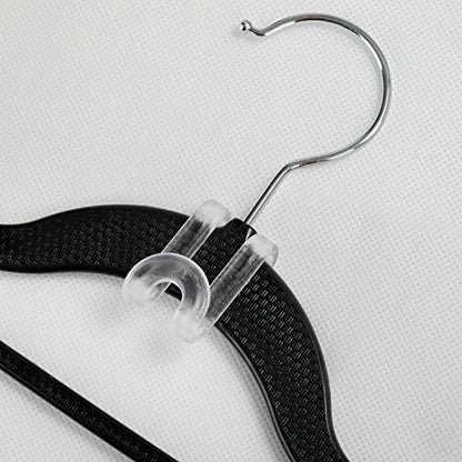 Mlici 60 Pack Space Saving Hanger Hooks, Connector Hooks for Closet, Clear - color: Clear