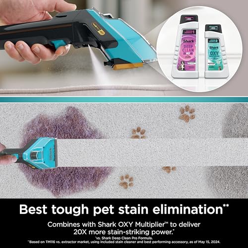 Shark Deep Clean Pet Carpet Cleaner Formula, Pet Stains/Messes/Odor EXCP48 - size: 48 Fl Oz (Pack of 1), style: Deep Clean Pet
