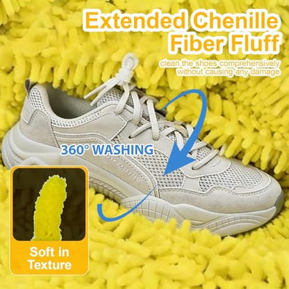 Washing Machine Shoe Bag, Anti-Deformation Thick Mesh Laundry Bag with Zipper Lock, Anti-Tangle Shoe Protector for Sneakers Canvas Running Shoes, 1-Pack Yellow - color: Yellow