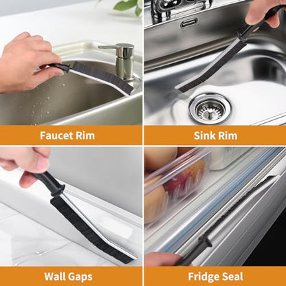 2Pcs Crevice Cleaning Brush Scrub Grout Cleaning Tools (Style 3) - style: Style 3