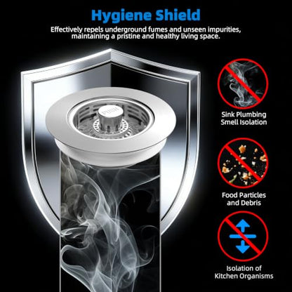 Hibbent Metal Kitchen Sink Drain Strainer and Stopper, Stainless Steel - color: Stainless Steel