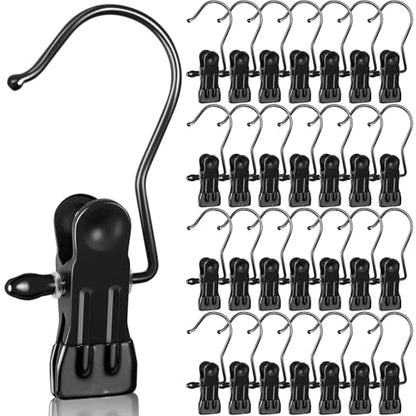 30Pcs Boot Hangers for Closet, Black, Heavy Duty