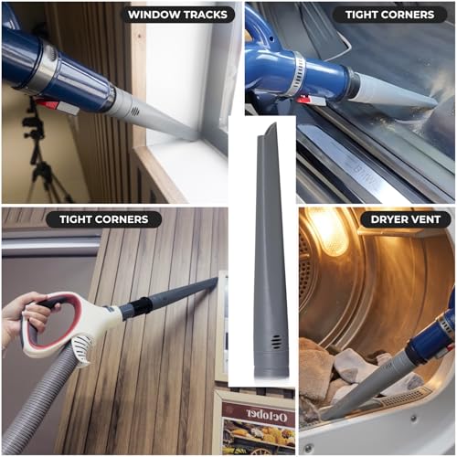 Replacement Vacuum Brush Attachments with Hose Adapter for Shark Navigator Rotator Miele C1 C2 C3 - Household Vacuum Cleaning Set with Crevice Tool, Dust Brush and Adapters - color: Vacuum Crevice Tool & Brush