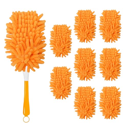 8 Pack Reusable Duster Refill Compatible with Swiffer Hand Duster, 360 Heavy Duty Duster Refills for Cleaning, Office, Ceiling Fan (Handle is Not Included) - size: 8PCS