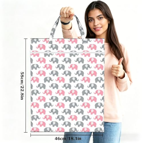 Cute Elephants Travel Laundry Bag Washable Dirty Clothes Bag for Gym - color: Cute Elephants