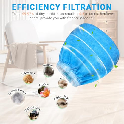 8 Pack VRC2 Vacuum Filters Fit for Armor All 2.5 Gallon Wet Dry Vac: AA255W