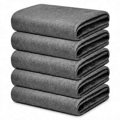 5 Pack Microfiber Cleaning Cloths (20x25cm) — Lightweight, Lint-Free & Streak-Free Towels for Delicate Surfaces, Electronics and Glass - size: 20*25CM