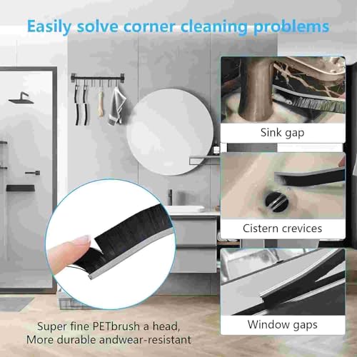 Crevice Cleaning Brushes Tool kit Small Brush Disposable Toilet Brush Deep Cleaning Brush Shower Nozzle Anti-Clogging Pore Gap for Gap Corner of Stove Hard to Reach Cleaning Tools - color: Multicolor 2