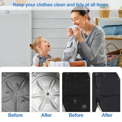 4-Pack Pet Hair Remover for Laundry with Washing Machine Cleaning Brush, Lint Catcher for Washing Machine, Pet Dog Hair Removal Tool, Floating Fur Filtering Mesh Removal