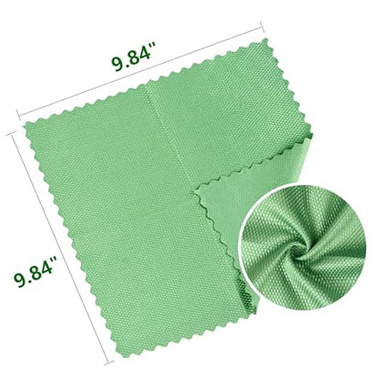 10 Pack Microfiber Glass Cleaning Cloth, 9.84x9.84 Inch Lint Free Window Cleaning Wipes, Work for Glasses, Windshields, Mirrors, and Stainless Steel, Grey Green Purple