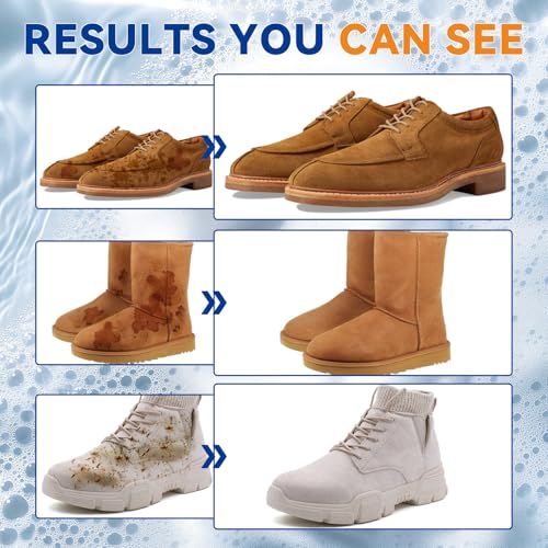 Suede Shoe Cleaner, Suede and Nubuck Cleaner Removes Dirt and Stains, Suede Shoe Cleaning Kit for Suede, Nubuck