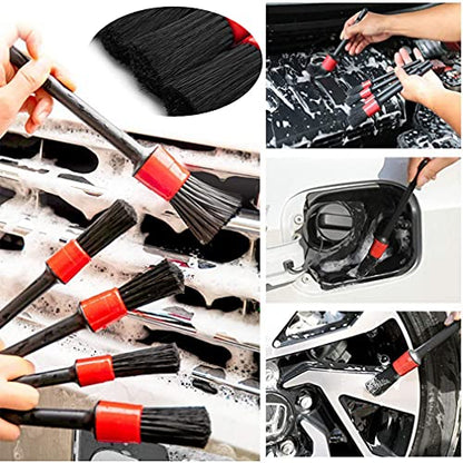 10PCS Car Auto Detailing Brushes Set Interior & Exterior Cleaner