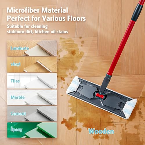 AIR U+ 8 Pack H2prO Mop Pads for O-Ceda H2prO Flat Mop System - color: Blue 8 Pack