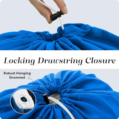 Handy Laundry Bag with Shoulder Strap 30"x40", Extra Large, Blue - color: Blue, size: 1-Pack