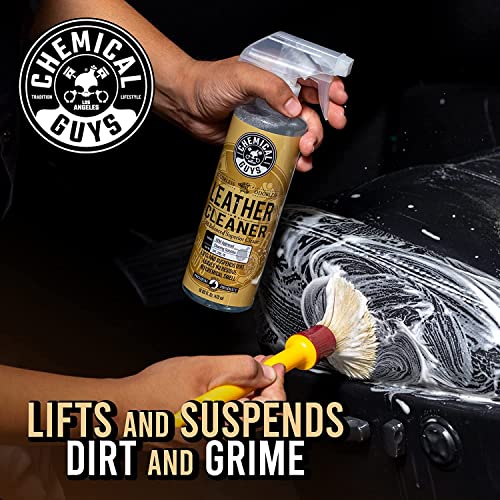 Chemical Guys Leather Cleaner and Conditioner Kit with Brush - style: 16 Fl Oz KIT + BRUSH