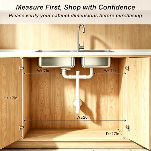 2 Pack Under Sink Organizer, 3-Tier Pull Out Kitchen Cabinet Organizer - color: 3-Tier- White