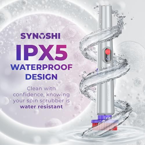 SYNOSHI PRO Electric Spin Scrubber Cordless Cleaning Bathroom Scrubber - size: Synoshi PRO