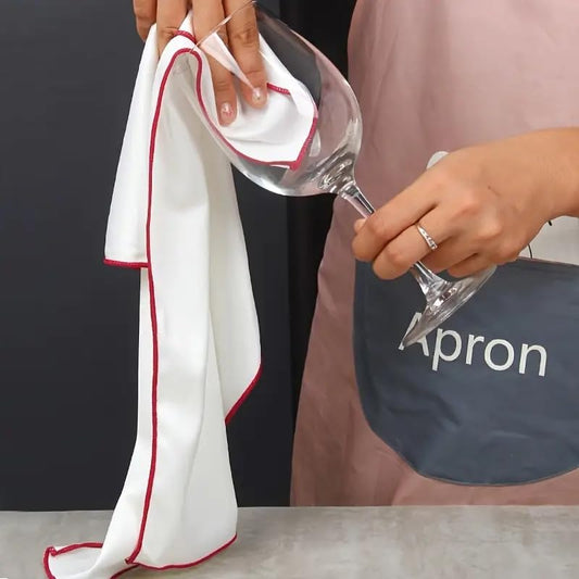 1PC Ultra - Fine Fiber Glass Polishing Cloth for Wine Glasses Lenses Cameras Dry Towel Seamless Cleaning, Grey - color: Grey