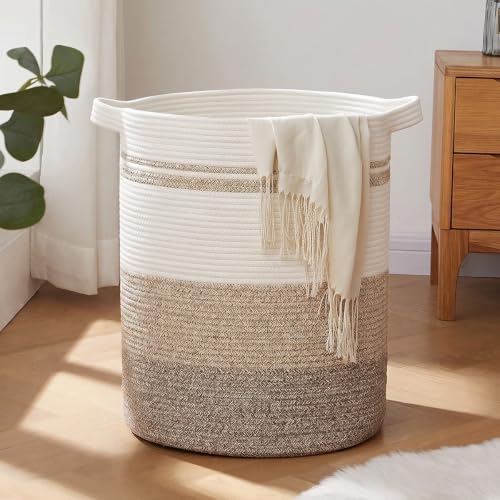OIAHOMY 60L Laundry Basket Laundry Hamper Nursery Hamper Gradient Yellow - color: Gradient Yellow, size: 15*15*20in