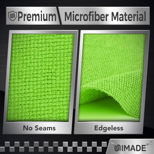 UNIMADE Microfiber Cleaning Cloth, 24 Pack Reusable Microfiber Towels - color: Multicolor, size: 24pk