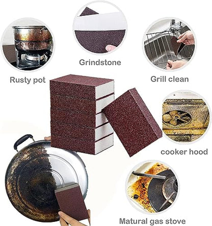 1 Pack Emery Magic Wipe Sponge, Nano Carborundum Cleaning Sponge - color: Brown, size: Basic Style 2.5cm thick-1Pcs