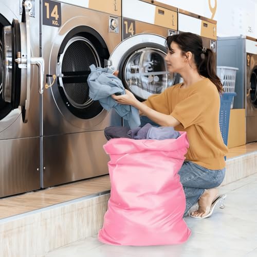 F-color Travel Laundry Bags - Dirty Clothes Travel Bag for Cruise, 24x36 in - color: 1-Pack, Pink