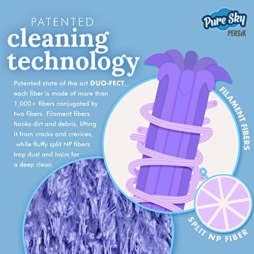 Pure-Sky Magic Deep Clean Cleaning Cloth – JUST ADD Water No Detergents Needed - Multipurpose Ultra Microfiber Cloth - Stick-Attachable for Mop, or as Handheld Microfiber Towels to Clean Any Surfaces - style: Multipurpose Cloth
