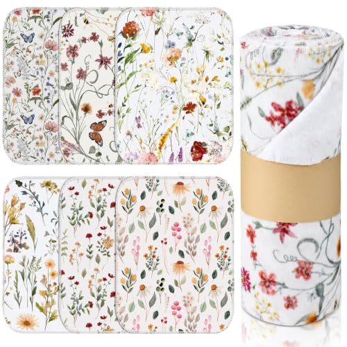 36 Pack Reusable Kitchen Cloths Cotton Towels, Vintage Wildflower - style: Vintage Wildflower
