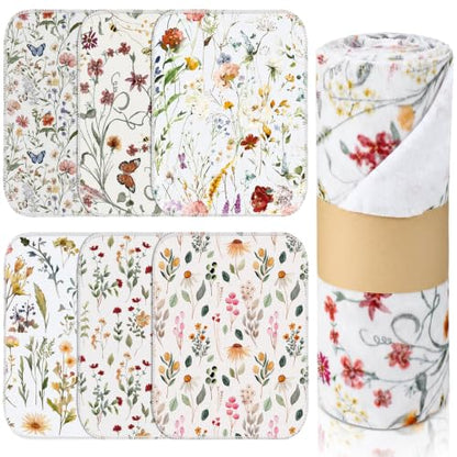 36 Pack Reusable Kitchen Cloths Cotton Towels, Vintage Wildflower - style: Vintage Wildflower