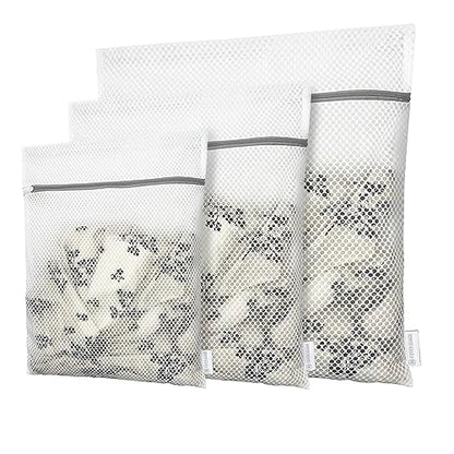 Honeycomb Mesh Laundry Bags for Delicates, Travel Storage Organize Bags,Clothing Washing Bags for Underwear, Lingerie, Bra, Blouse, Stocking, Socks, Jacket, Coat, Blanket, Shoes,Extra Strong(S+M+L) - size: S+M+L