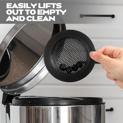 Retisee 2 Pcs Kitchen Sink Drain Strainer 4.4 Inch,Matte Black - color: Matte Black
