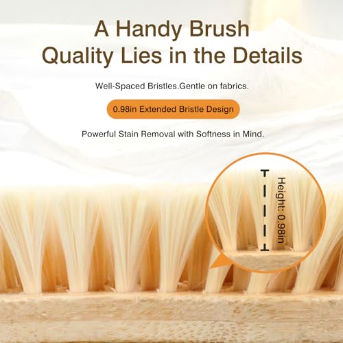 Cleaning Brush – Wood Body Utility Scrub Brush with PET Bristles – Ideal for Tough Cleaning Tasks, Perfect for Hardwood Floors, Indoor and Outdoor Use
